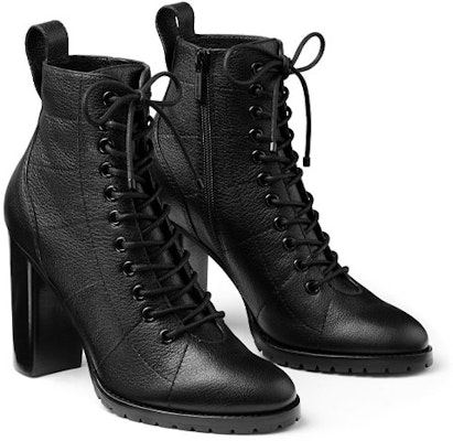 (Women) Jimmy Choo Cruz 95 Boots 'Black Grainy Leather Combat' CRUZ95GNL Lookbook (Women) Jimmy Choo Cruz 95 Boots 'Black Grainy Leather Combat' CRUZ95GNL