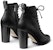 (Women) Jimmy Choo Cruz 95 Boots 'Black Grainy Leather Combat' CRUZ95GNL
