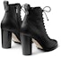 Shop (Women) Jimmy Choo Cruz 95 Boots 'Black Grainy Leather Combat' CRUZ95GNL