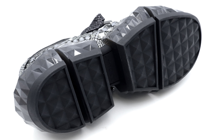 (W) Jimmy Choo Crystal-Embellished Sneaker 'Black' 圖 5