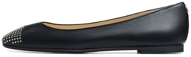 (Women) Jimmy Choo Davia Flat 'Black Nappa Leather' DAVIAFLATNYX (Women) Jimmy Choo Davia Flat 'Black Nappa Leather' DAVIAFLATNYX