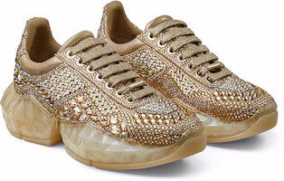 Lookbook (W) Jimmy Choo Diamond/F 水晶裝飾金色金屬感麂皮低筒鞋 DIAMONDFXIHOO0111