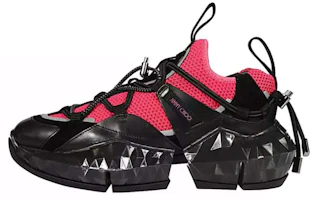 (Women) Jimmy Choo Diamond Trail F Mesh Low-Top Sneakers Women’s Black Pink DIAM0NDTRAILF Black Pink. (Women) Jimmy Choo Diamond Trail F Mesh Low-Top Sneakers Women’s Black Pink DIAM0NDTRAILF Black Pink.