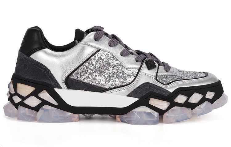 Order (W) Jimmy Choo Diamond X Trainer ''太空闪光银色亮片'' DIAMONDXTRAINERFOIT0C8454