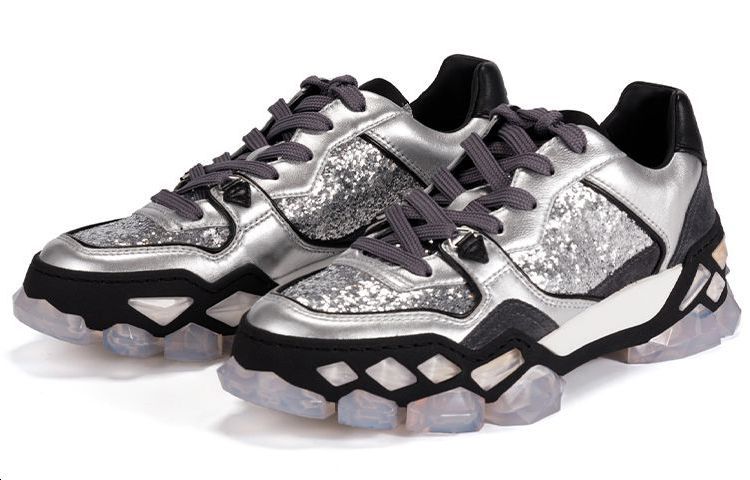 Lookbook (W) Jimmy Choo Diamond X Trainer ''太空闪光银色亮片'' DIAMONDXTRAINERFOIT0C8454