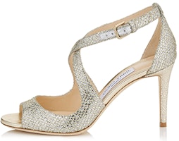(Women) Jimmy Choo Emily 85 High Heels Sandals 'Glitter Fabric Silver' EMILY85GFA (Women) Jimmy Choo Emily 85 High Heels Sandals 'Glitter Fabric Silver' EMILY85GFA