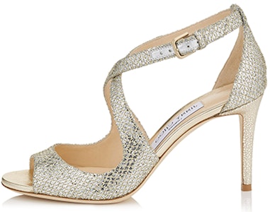 (W) ジミーチュウ エミリー85 ハイヒール サンダル ''グリッターファブリック シルバー'' EMILY85GFA Buy (W) ジミーチュウ エミリー85 ハイヒール サンダル ''グリッターファブリック シルバー'' EMILY85GFA