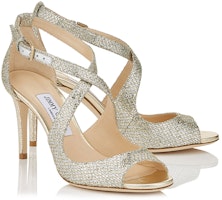 (W) Jimmy Choo Emily 85 高跟涼鞋 '銀色閃亮布料' EMILY85GFA Order (W) Jimmy Choo Emily 85 高跟涼鞋 '銀色閃亮布料' EMILY85GFA
