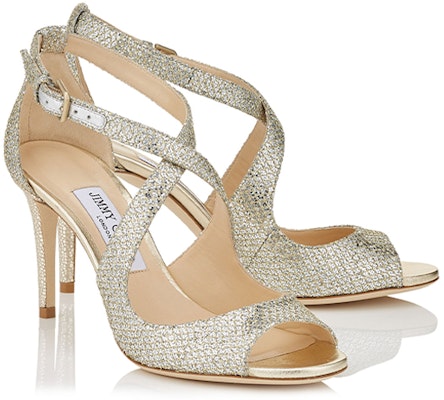 (Women) Jimmy Choo Emily 85 High Heels Sandals 'Glitter Fabric Silver' EMILY85GFA Order (Women) Jimmy Choo Emily 85 High Heels Sandals 'Glitter Fabric Silver' EMILY85GFA