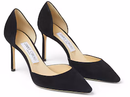 Lookbook (W) Jimmy Choo Esther 85 ''Black Suede'' Sepatu Heels Hitam Suede. ESTHER85SUE