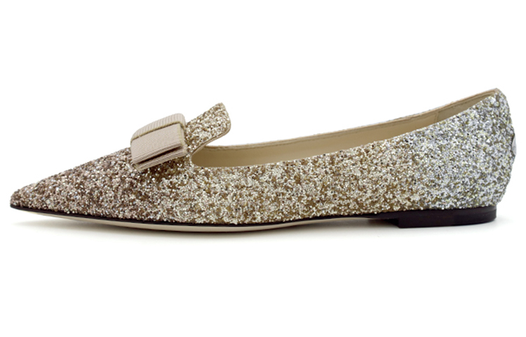 (Women) Jimmy Choo Gala 'Elegant Ballet Gold' GALAVNBROSEGOLDGOLDSILVER