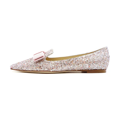 (W) Jimmy Choo Gala 'Pink Glitter Dots'