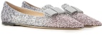 (Women) Jimmy Choo Gala 'Silver Purple Gradient Sequins' GALAVNB-BALLETPINKSILV