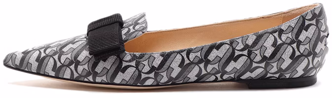 (Women) Jimmy Choo Galaxy RJC Flat 'Black Silver' GALARJC-SILVERBLACK (Women) Jimmy Choo Galaxy RJC Flat 'Black Silver' GALARJC-SILVERBLACK