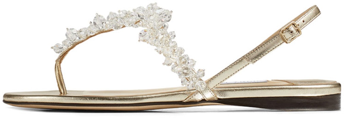 (Women) Jimmy Choo Gemina Flat 'White Gold' GEMINAFLATIPR Buy (Women) Jimmy Choo Gemina Flat 'White Gold' GEMINAFLATIPR