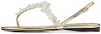 (Women) Jimmy Choo Gemina Flat 'White Gold' GEMINAFLATIPR