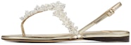 Buy (Women) Jimmy Choo Gemina Flat 'White Gold' GEMINAFLATIPR