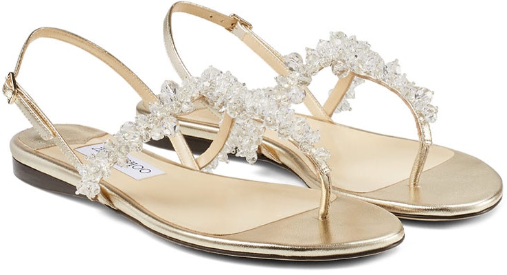 (W) Jimmy Choo Gemina Plano 'Blanco Oro' GEMINAFLATIPR Order (W) Jimmy Choo Gemina Plano 'Blanco Oro' GEMINAFLATIPR