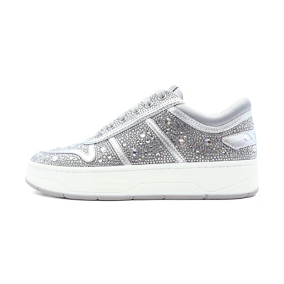 (W) Jimmy Choo Hawaii 'Crystal Embellished Silver'