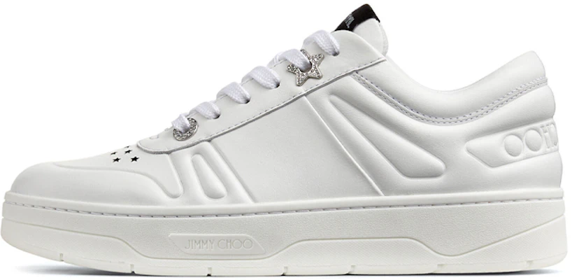 (Women) Jimmy Choo Hawaii White Low-Top Stylish Casual Sneakers HAWAIIFCLF White Color Buy (Women) Jimmy Choo Hawaii White Low-Top Stylish Casual Sneakers HAWAIIFCLF White Color