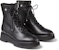 (Women) Jimmy Choo Haysley Flat 'Black Textured Leather Biker' HAYSLEYFLATGNL