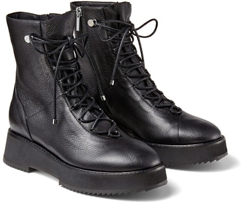 (W) Jimmy Choo Haysley Flat 'Cuero Texturado Negro Biker' HAYSLEYFLATGNL Order (W) Jimmy Choo Haysley Flat 'Cuero Texturado Negro Biker' HAYSLEYFLATGNL