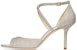 (Women) Jimmy Choo High Heel Sandals 'Silver' 'Emsy 85' EMSY85DGZ