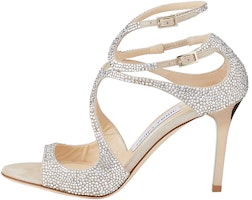 (Women) Jimmy Choo Ivette High Heel Sandals 'Silver' IVETTESCX (Women) Jimmy Choo Ivette High Heel Sandals 'Silver' IVETTESCX