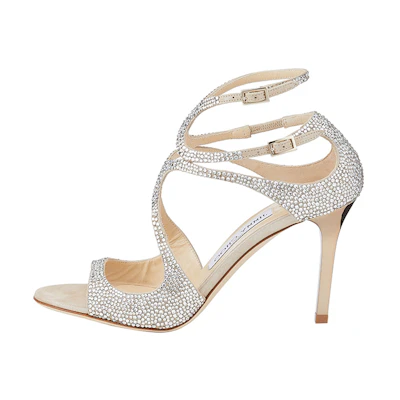 (W) Jimmy Choo Ivette High Heel Sandals 'Silver'