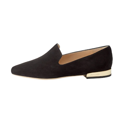 (W) Jimmy Choo Jaida Flat 'Black Loafer'