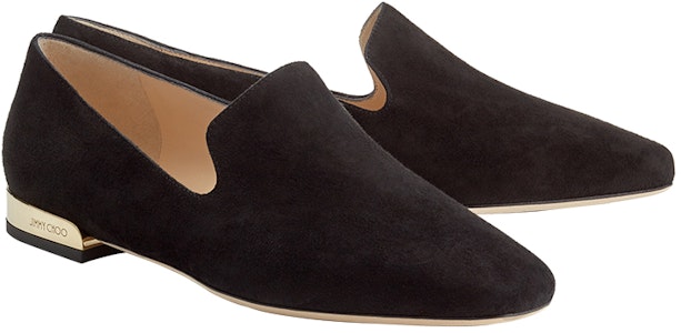 (W) Jimmy Choo Jaida 平底鞋“黑色乐福鞋” JAIDAFLATSUE010003 Order (W) Jimmy Choo Jaida 平底鞋“黑色乐福鞋” JAIDAFLATSUE010003