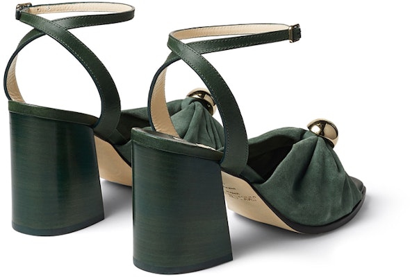 (Women) Jimmy Choo Jasie 85 High Heels Sandals 'Dark Green Velvet' JASIE85VXS Lookbook (Women) Jimmy Choo Jasie 85 High Heels Sandals 'Dark Green Velvet' JASIE85VXS