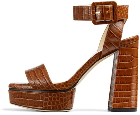 (Women) Jimmy Choo Jax 115 High Heels 'Brown-Red Crocodile Leather' JAXPF115CCL Buy (Women) Jimmy Choo Jax 115 High Heels 'Brown-Red Crocodile Leather' JAXPF115CCL