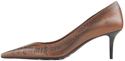 (Women) Jimmy Choo Jean Paul Gaultier x Leather Comfort Slip-On Stiletto 'Brown' JCXJPGPUMPLVO027052 (Women) Jimmy Choo Jean Paul Gaultier x Leather Comfort Slip-On Stiletto 'Brown' JCXJPGPUMPLVO027052