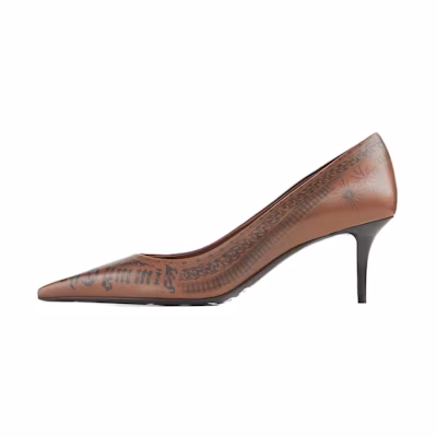 (W) Jimmy Choo Jean Paul Gaultier Leather CMFT Slip-On Stiletto 'Brown'