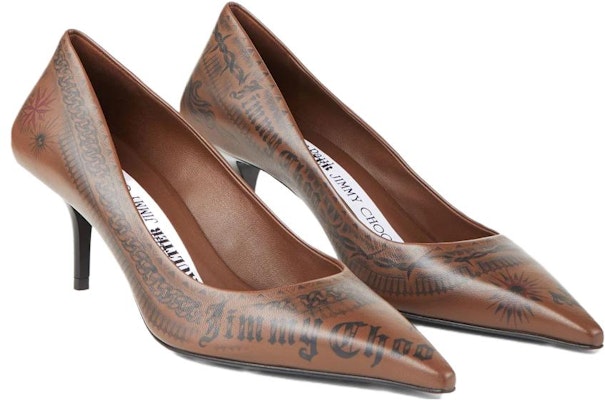 (Women) Jimmy Choo Jean Paul Gaultier x Leather Comfort Slip-On Stiletto 'Brown' JCXJPGPUMPLVO027052 Order (Women) Jimmy Choo Jean Paul Gaultier x Leather Comfort Slip-On Stiletto 'Brown' JCXJPGPUMPLVO027052