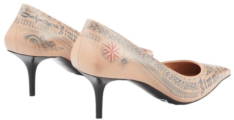 (Women) Jimmy Choo Jean Paul Gaultier x Leather Comfort Slip-On Stiletto 'Beige' JCXJPGPUMPLVO020015 Lookbook (Women) Jimmy Choo Jean Paul Gaultier x Leather Comfort Slip-On Stiletto 'Beige' JCXJPGPUMPLVO020015