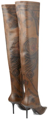 (Women) Jimmy Choo Jean Paul Gaultier x Leather Comfort Slip-On Over-the-Knee Boots 'Brown' JCXJPGOTKLVO027052 Lookbook (Women) Jimmy Choo Jean Paul Gaultier x Leather Comfort Slip-On Over-the-Knee Boots 'Brown' JCXJPGOTKLVO027052