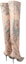 Shop (Women) Jimmy Choo Jean Paul Gaultier x Leather Comfort Slip-On Over-The-Knee Boots 'Beige' JCXJPGOTKLVO020015