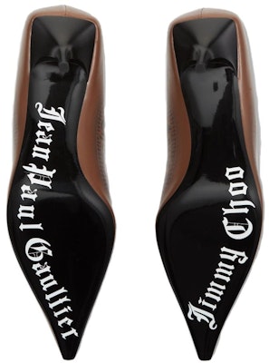 (Women) Jimmy Choo Jean Paul Gaultier x Leather Comfort Slip-On Stiletto 'Brown' JCXJPGPUMPLVO027052 Purchase (Women) Jimmy Choo Jean Paul Gaultier x Leather Comfort Slip-On Stiletto 'Brown' JCXJPGPUMPLVO027052
