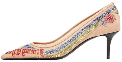 (Women) Jimmy Choo Jean Paul Gaultier x Mesh Comfort Slip-On Stiletto 'Beige' JCXJPGPUMPMQK121847 (Women) Jimmy Choo Jean Paul Gaultier x Mesh Comfort Slip-On Stiletto 'Beige' JCXJPGPUMPMQK121847