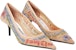 (Women) Jimmy Choo Jean Paul Gaultier x Mesh Comfort Slip-On Stiletto 'Beige' JCXJPGPUMPMQK121847