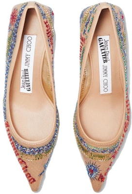 (Women) Jimmy Choo Jean Paul Gaultier x Mesh Comfort Slip-On Stiletto 'Beige' JCXJPGPUMPMQK121847 Shop (Women) Jimmy Choo Jean Paul Gaultier x Mesh Comfort Slip-On Stiletto 'Beige' JCXJPGPUMPMQK121847