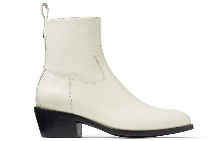 Order (W) Jimmy Choo Jesse '白色皮革牛仔靴' JESSEFXXC