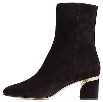 (Women) Jimmy Choo Jonah 60 'Black Suede Block Heel Zip Booties' JONAH60CRT-BLACK Buy (Women) Jimmy Choo Jonah 60 'Black Suede Block Heel Zip Booties' JONAH60CRT-BLACK