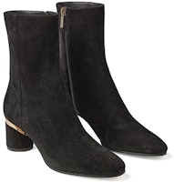 (W) Jimmy Choo Jonah 60 'Botines Negros de Tacón Ancho en Gamuza con Cremallera' JONAH60CRT-BLACK Order (W) Jimmy Choo Jonah 60 'Botines Negros de Tacón Ancho en Gamuza con Cremallera' JONAH60CRT-BLACK