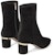 (Women) Jimmy Choo Jonah 60 'Black Suede Block Heel Zip Booties' JONAH60CRT-BLACK