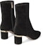 Lookbook (Women) Jimmy Choo Jonah 60 'Black Suede Block Heel Zip Booties' JONAH60CRT-BLACK