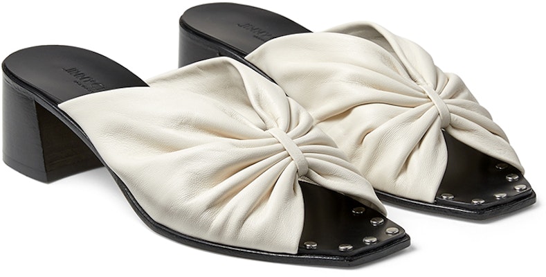 (Women) Jimmy Choo Jupiter 45 Slides 'White' JUPITER45NAP Order (Women) Jimmy Choo Jupiter 45 Slides 'White' JUPITER45NAP