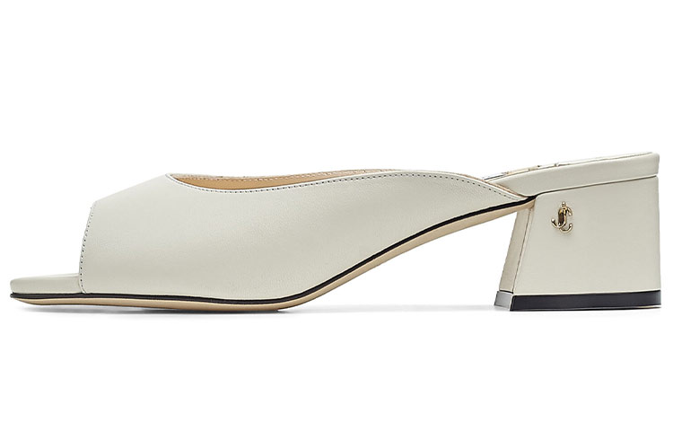 (Women) Jimmy Choo Jynx 45 'White Nappa Leather Fashion Slide' JYNX45NAP